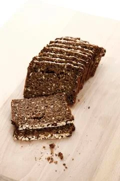 Sliced whole-grain bread Stock Photos