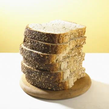 Sliced Whole Grain Bread  Stock Photos