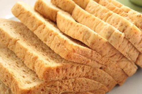 Sliced of whole wheat bread Foto stock