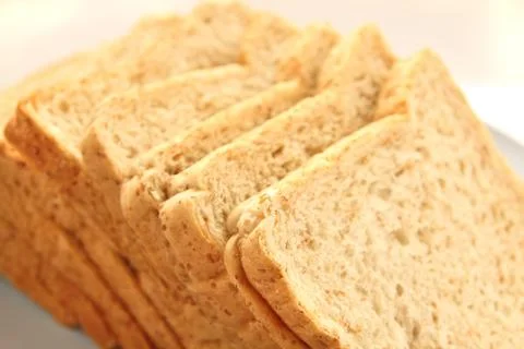 Sliced of whole wheat bread Stock Photos