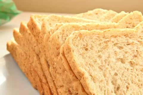 Sliced of whole wheat bread Foto stock