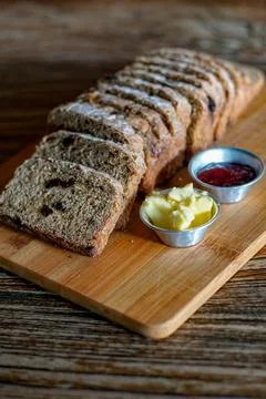 Sliced whole wheat bread Stock Photos