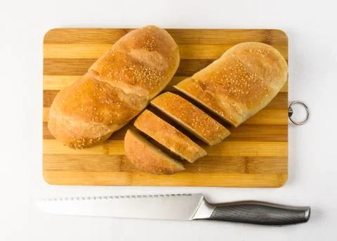 Sliced whole wheat breads Foto stock