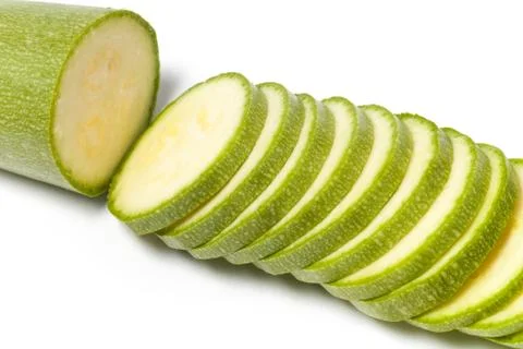 Sliced zucchini Stock Photos