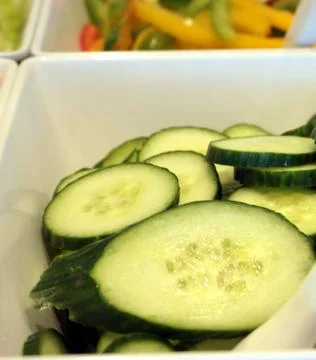 Sliced zucchini Stock Photos
