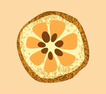 Sliced zucchini sticker Stock Illustration