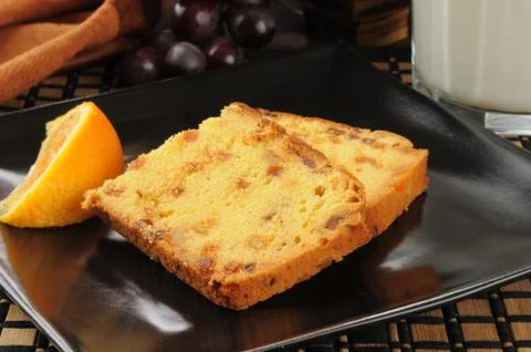 Slicedd orange bread Stock Photos