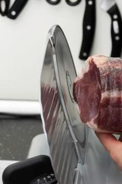 Slicer and ham Stock Photos