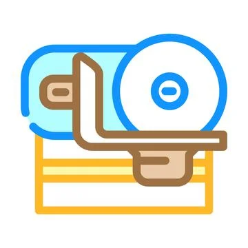Slicer cabbage color icon vector illustration Stock Illustration