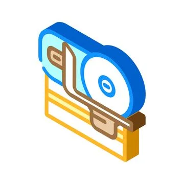 Slicer cabbage isometric icon vector illustration Stock Illustration