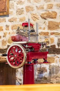 Slicer Flywheel Machine. Stock Photos