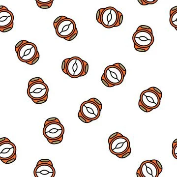 Slicer mango fruit vector seamless pattern Stock Illustration