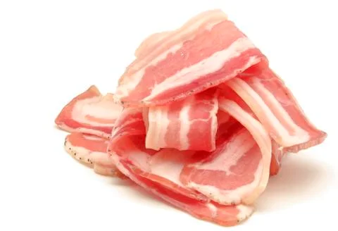 Slices of bacon Stock Photos