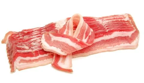 Slices of bacon Stock Photos