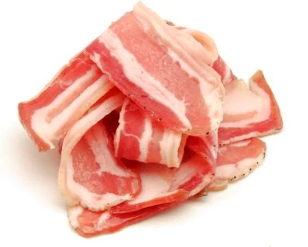Slices of bacon Stock Photos