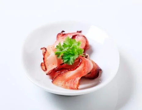 Slices of bacon Stock Photos