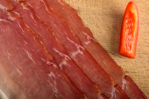 Slices of bacon Stock Photos