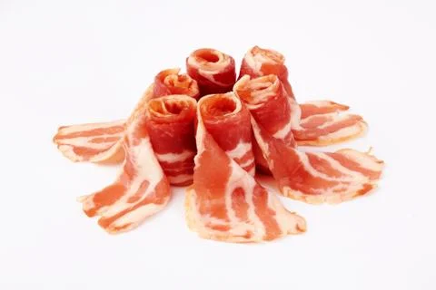 Slices of bacon Stock Photos