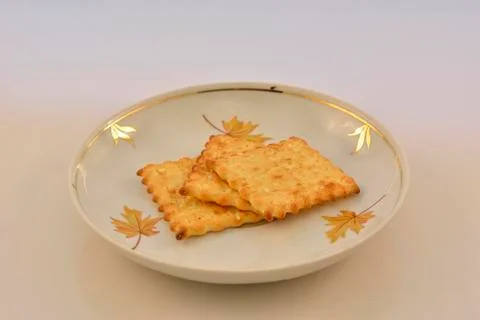 Slices of biscuits Stock Photos