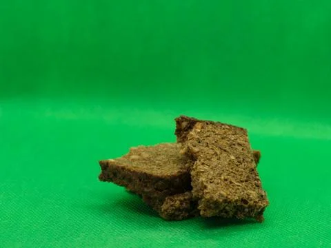 Slices of bread on the background Stock Photos