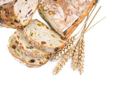 Slices of bread grape Stock Photos