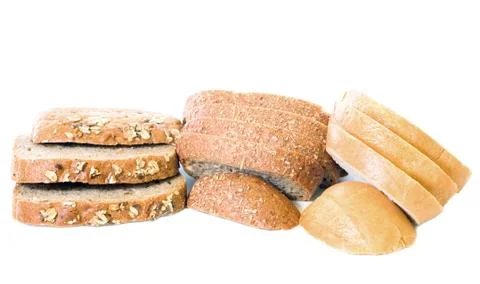 Slices of bread Stock Photos