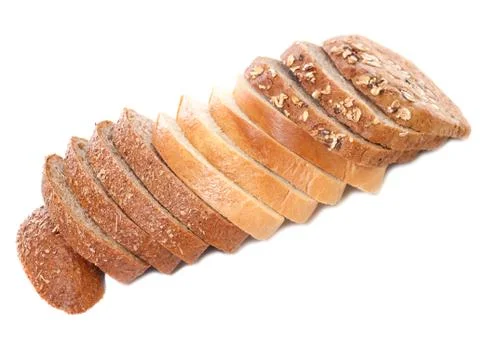 Slices of bread Stock Photos