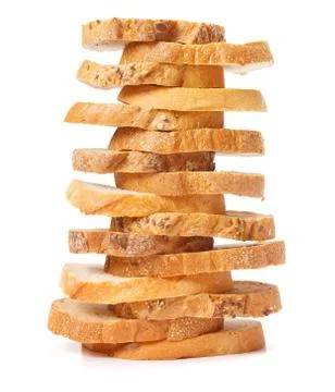 Slices of bread Stock Photos