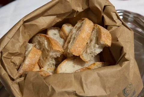 Slices of bread Stock Photos