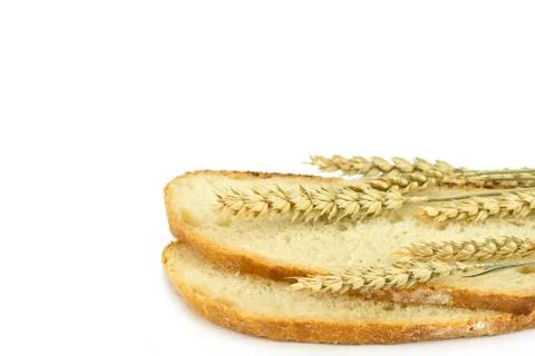 Slices of bread Stock Photos