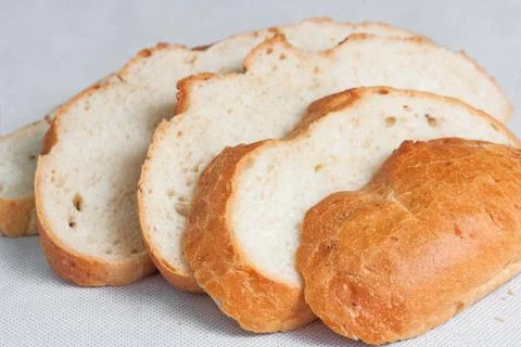 Slices of bread Stock Photos