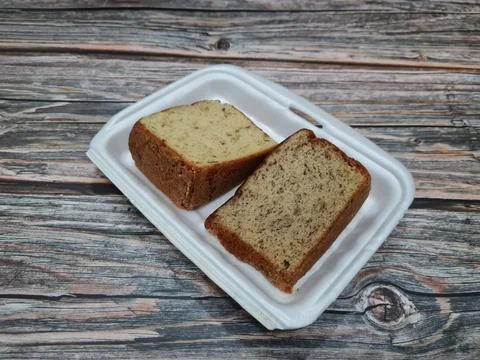 Slices of brown bread Stock Photos
