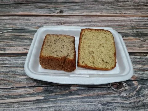 Slices of brown bread Stock Photos