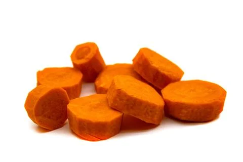 Slices of carrots Stock Photos