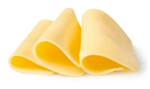 Slices of cheese Stock Photos