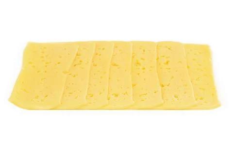 Slices of cheese Foto stock