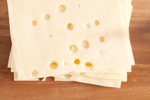 Slices of cheese Stock Photos