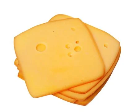 Slices of cheese Stock Photos