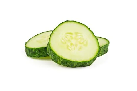 Slices of cucumber Stockfoto's