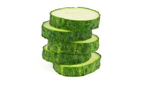 Slices of cucumber Stock Photos