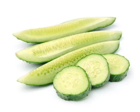 Slices of cucumber Foto stock