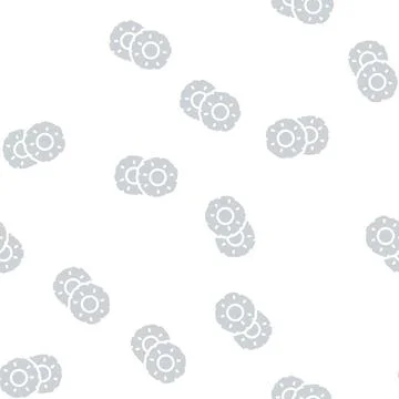 Slices cut pineapple glyph vector seamless pattern Stock Illustration