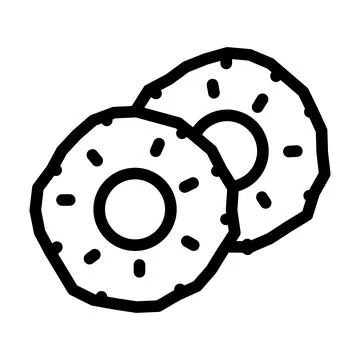 Slices cut pineapple line icon vector illustration Stock Illustration