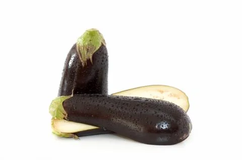 Slices of eggplants Foto stock
