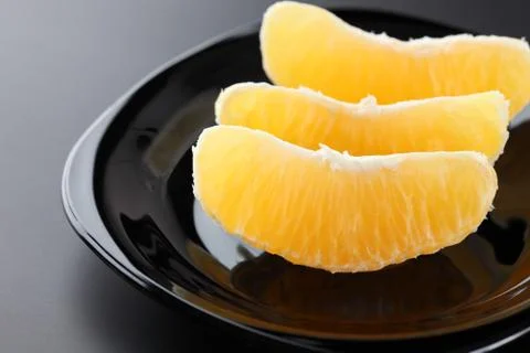 Slices of fresh orange Stock Photos