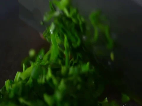 Slices fresh salad close-up Stock-Footage 120695732
