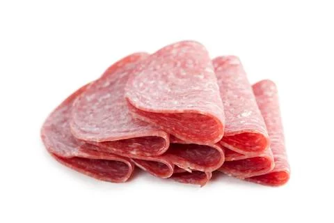 Slices of ham Stock Photos