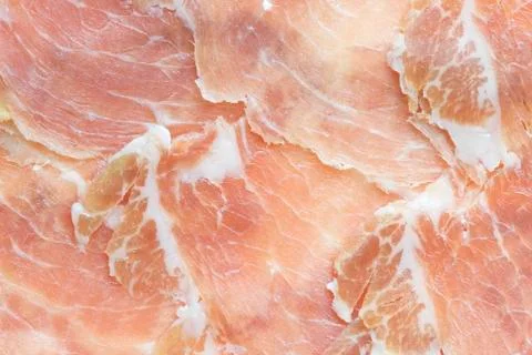 Slices of ham Stock Photos