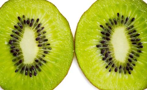 Slices of kiwi fruit Stock Photos