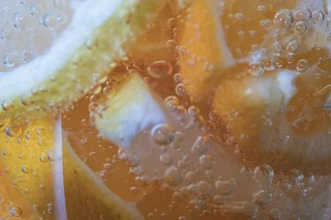 Slices of lemon and orange Stock Photos